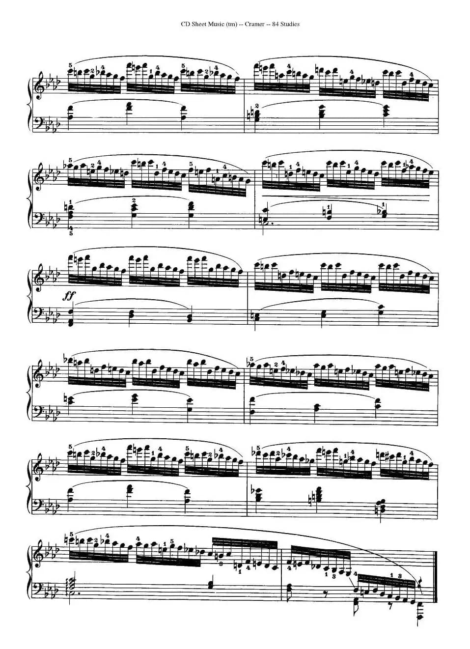 Cramer - 84 exercices（51—55）（克拉莫84首钢琴练习曲）