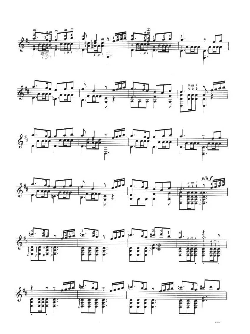 古典吉他考级九级外国乐曲A组（1、舞曲）