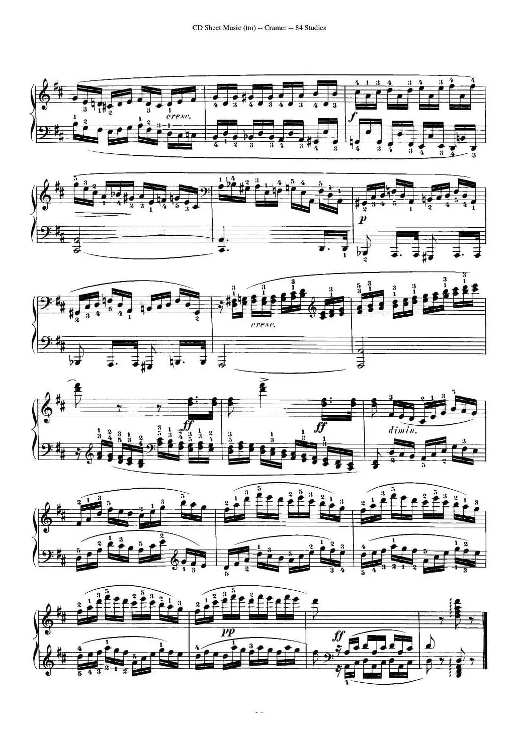 Cramer - 84 exercices（16—20）（克拉莫84首钢琴练习曲）