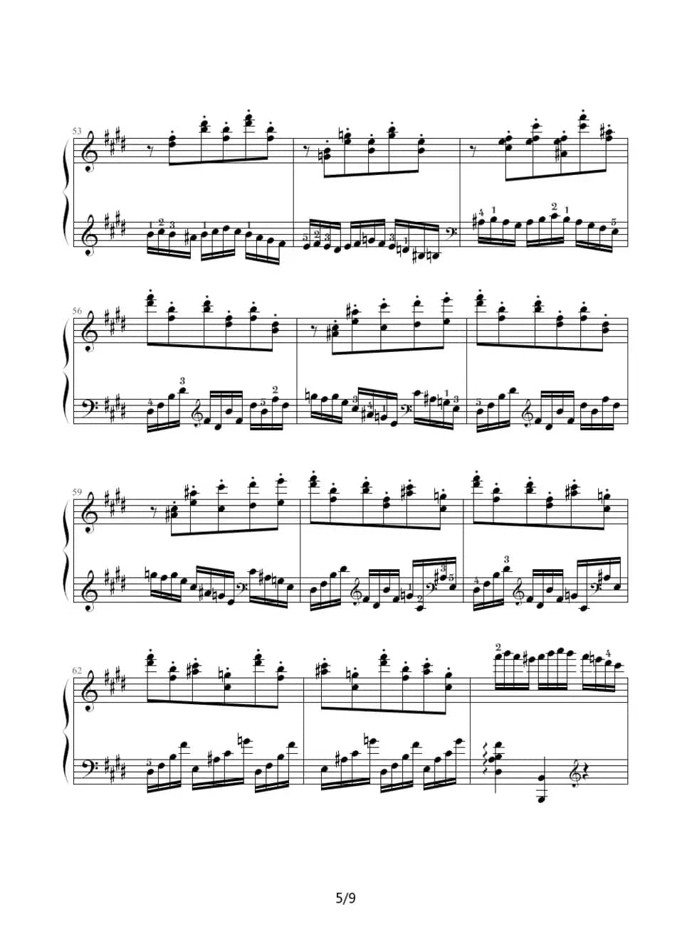 E大调练习曲（Op.72 No.1）