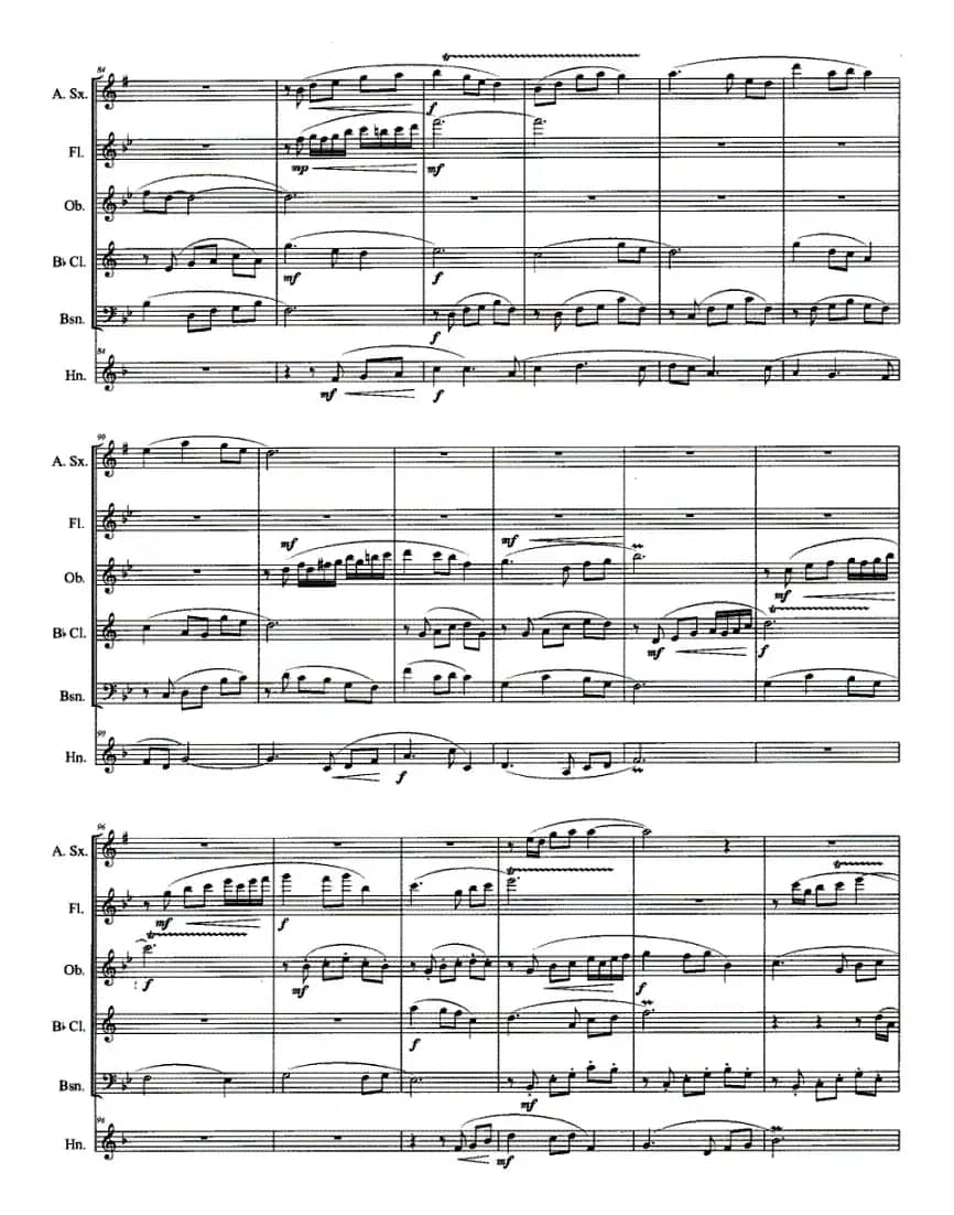 拔根芦柴花（萨克斯与木管五重奏）