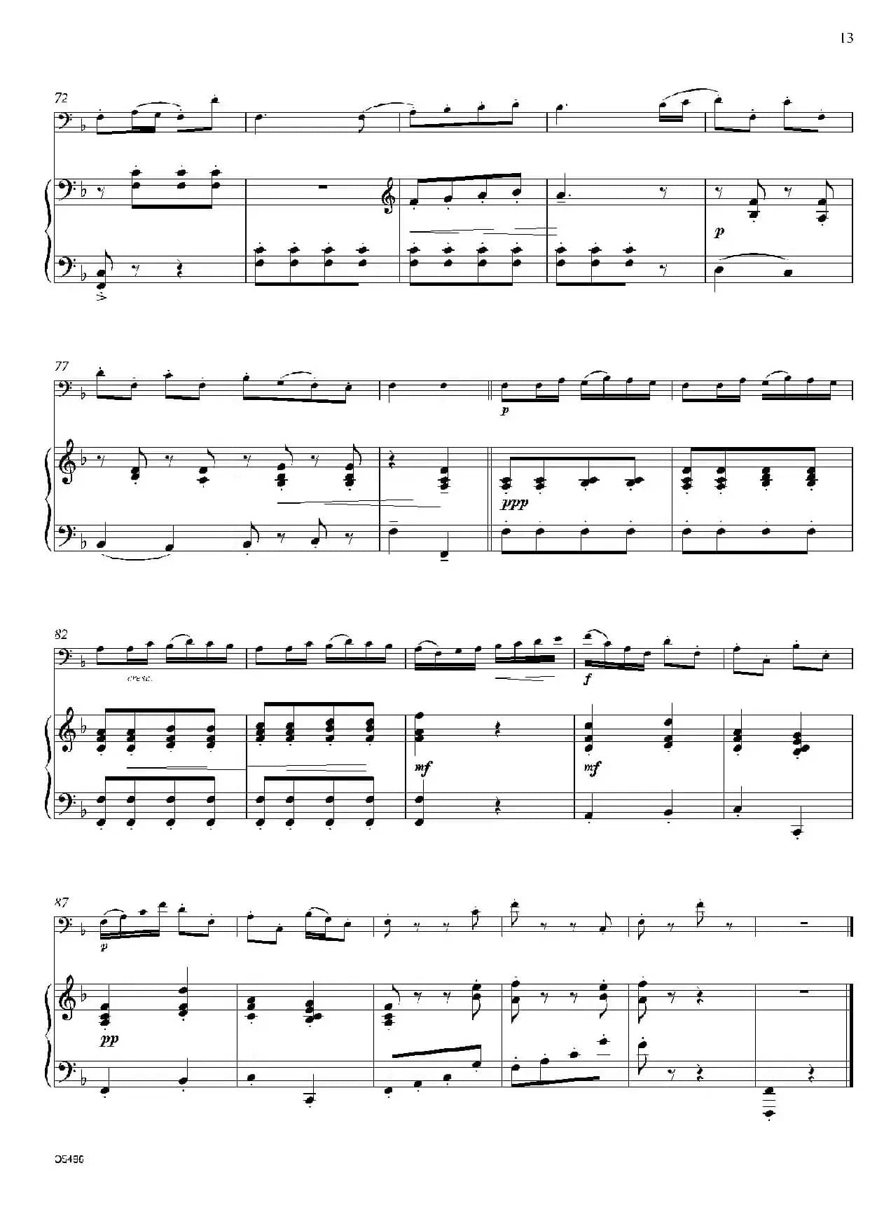 Tambourin（巴松+钢琴伴奏）