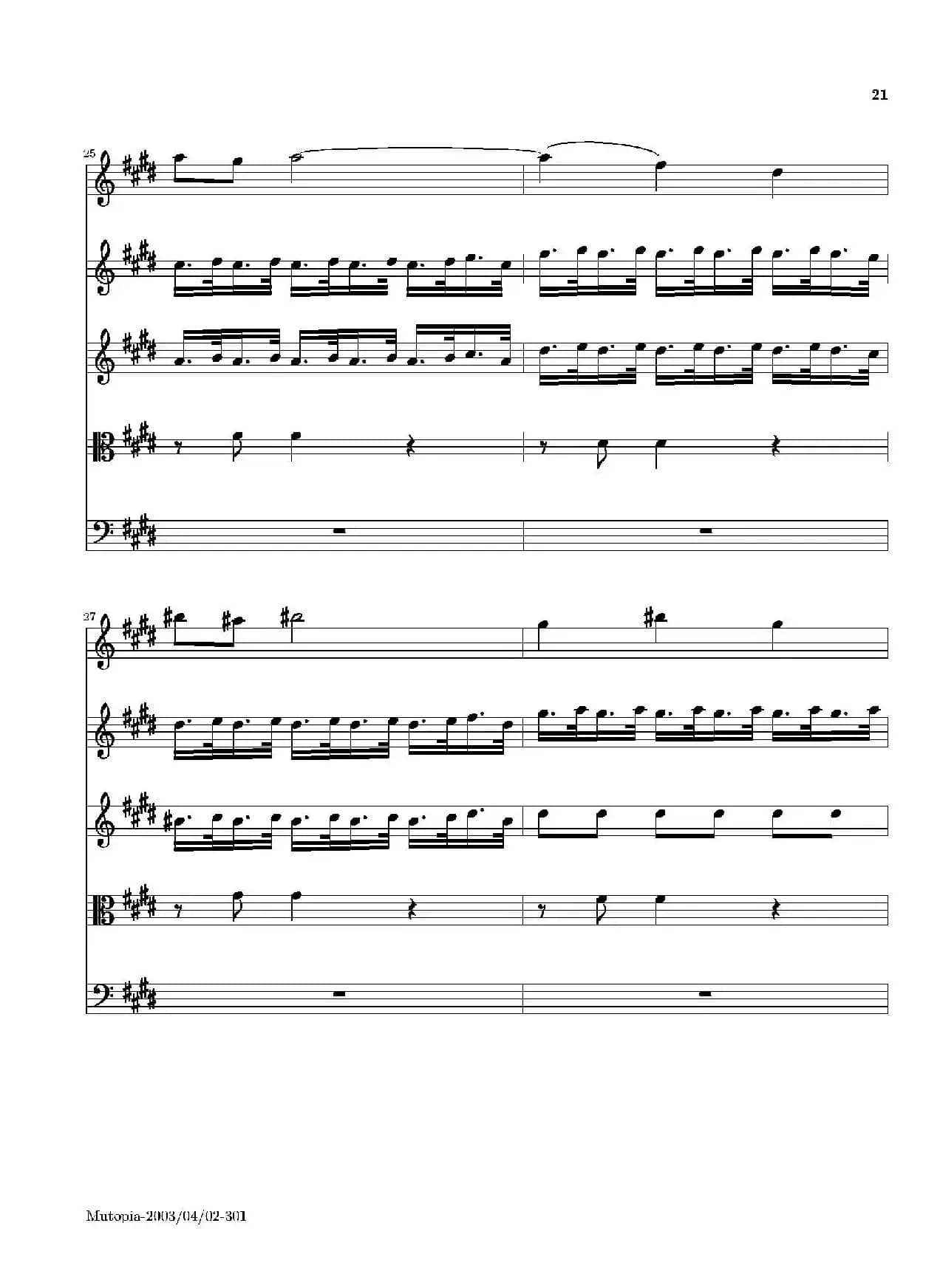 La Primavera·Spring（四季·春）（弦乐协奏曲总谱）