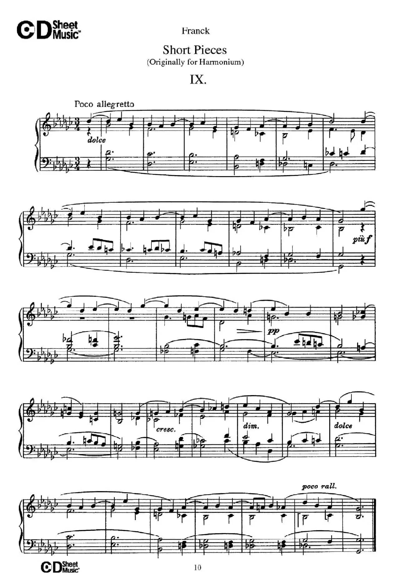 18 Short Pieces（18首小品·Ⅸ）