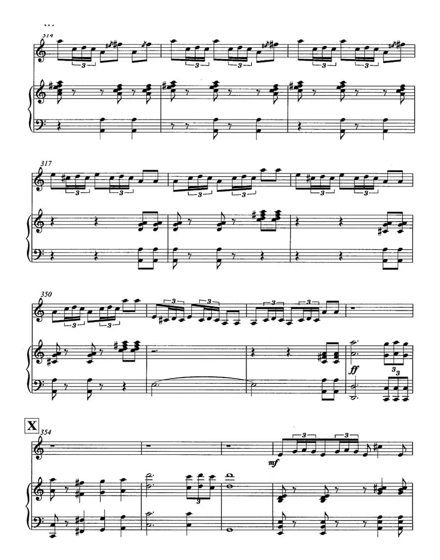 飞歌（笛子协奏曲+钢琴伴奏)P21—3）