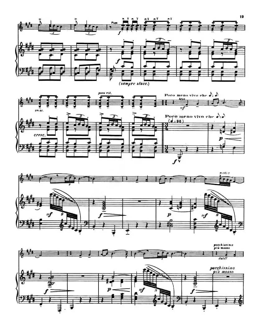  Suite of Spanish Folksongs: 6、JOTA（小提琴+钢琴伴奏）