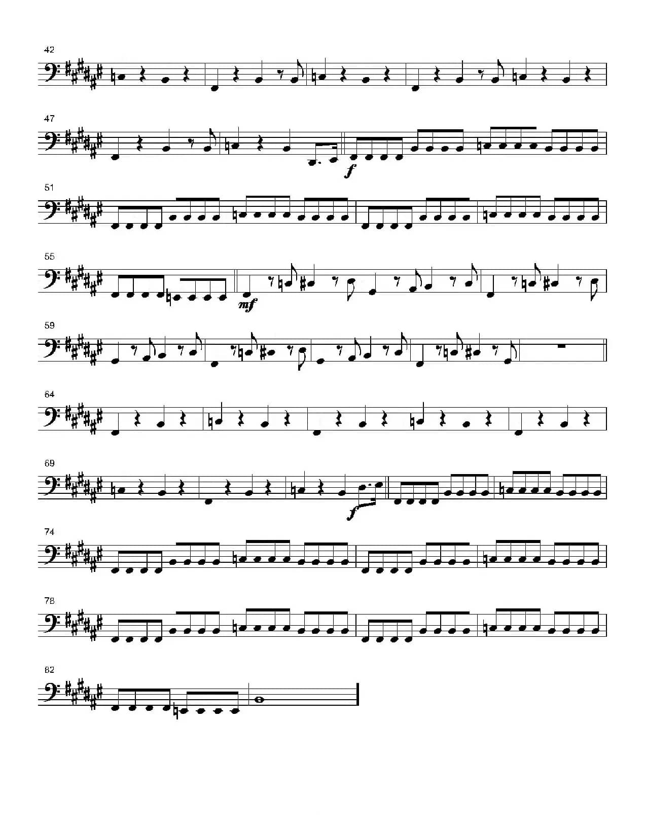 ALL STAR（4支长号分谱）