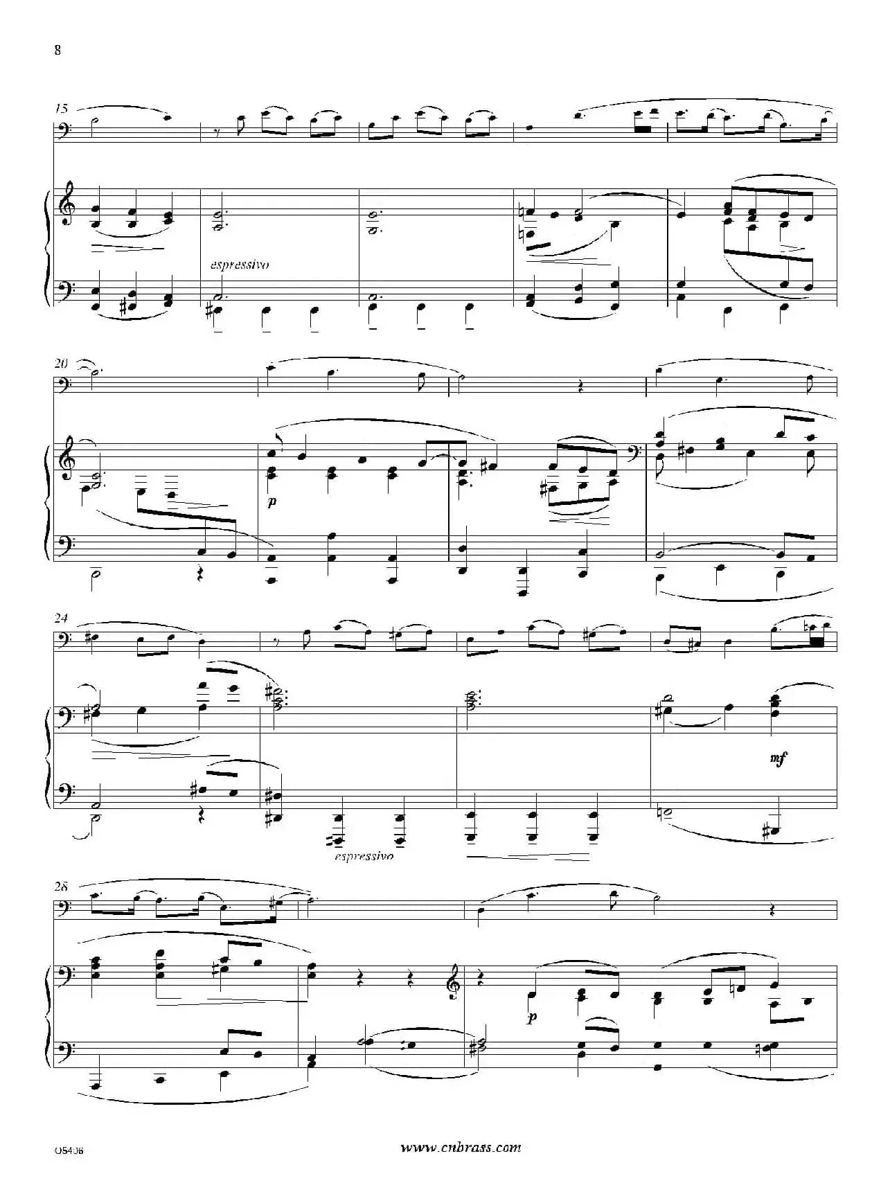 Aria （Bist du bei mir）（巴松+钢琴伴奏）