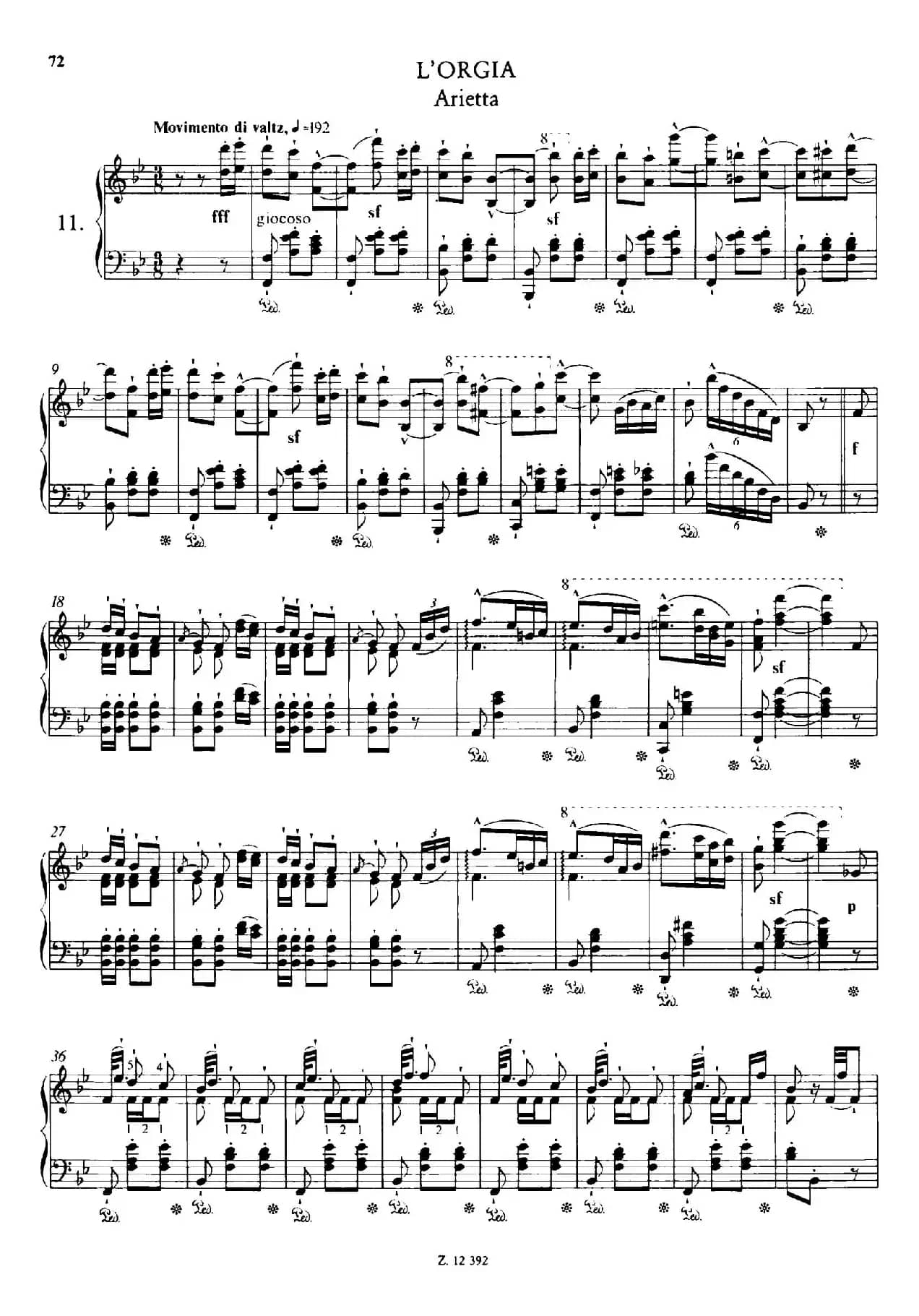 Soirées Musicales S.424（《音乐晚会（全12首）》第11首）