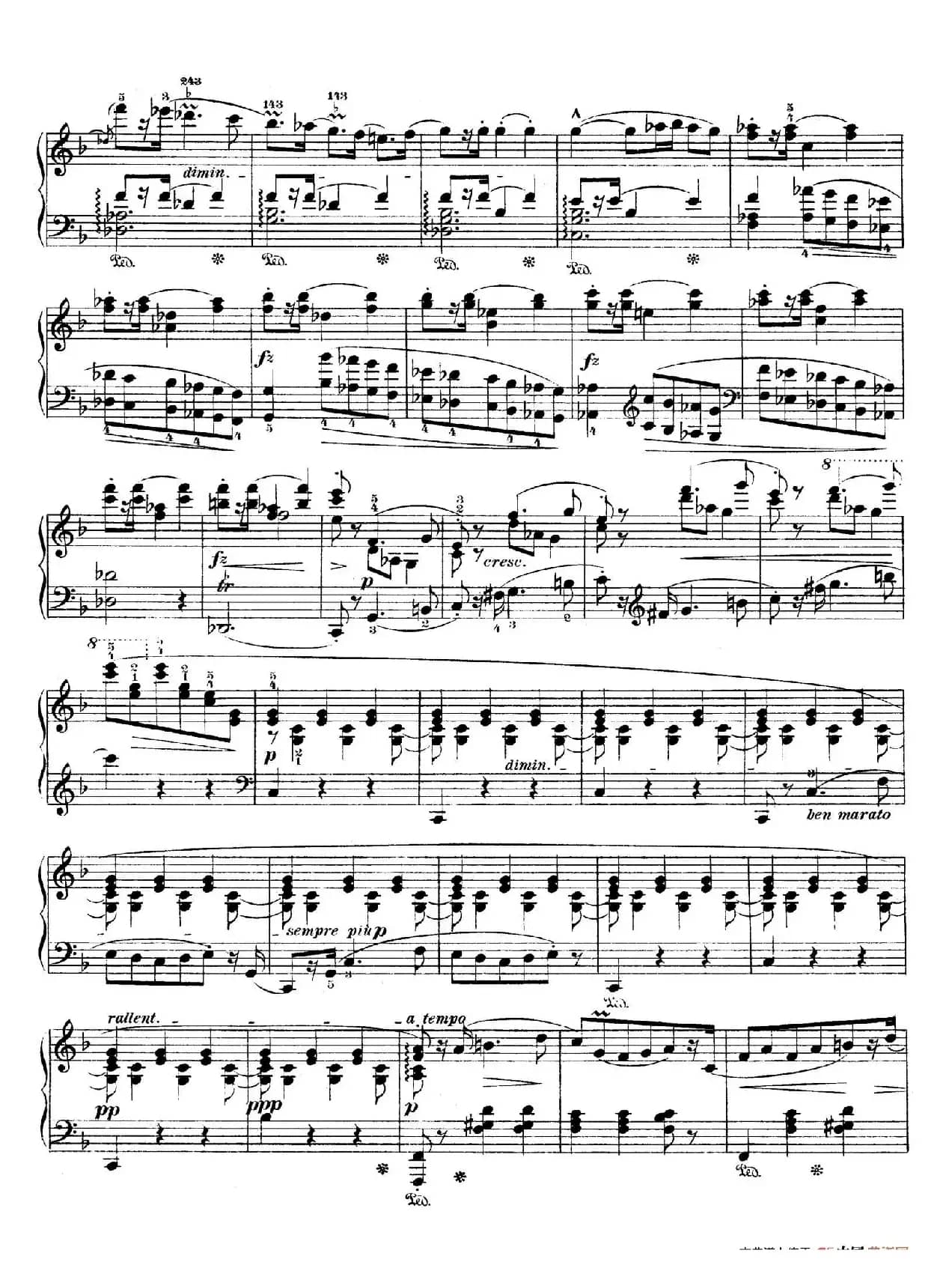 Rondo A La Mazurka Op.5（F大调玛祖卡舞曲型回旋曲）