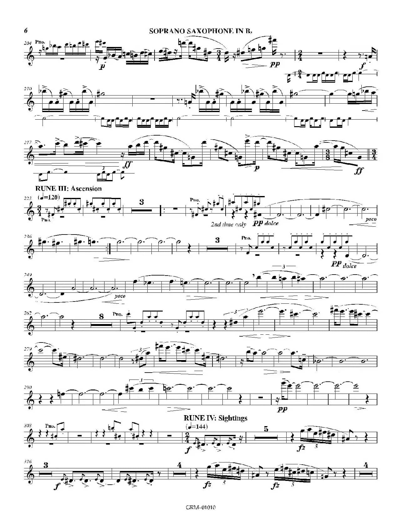 Lustration for The Millennium（高音萨克斯独奏）