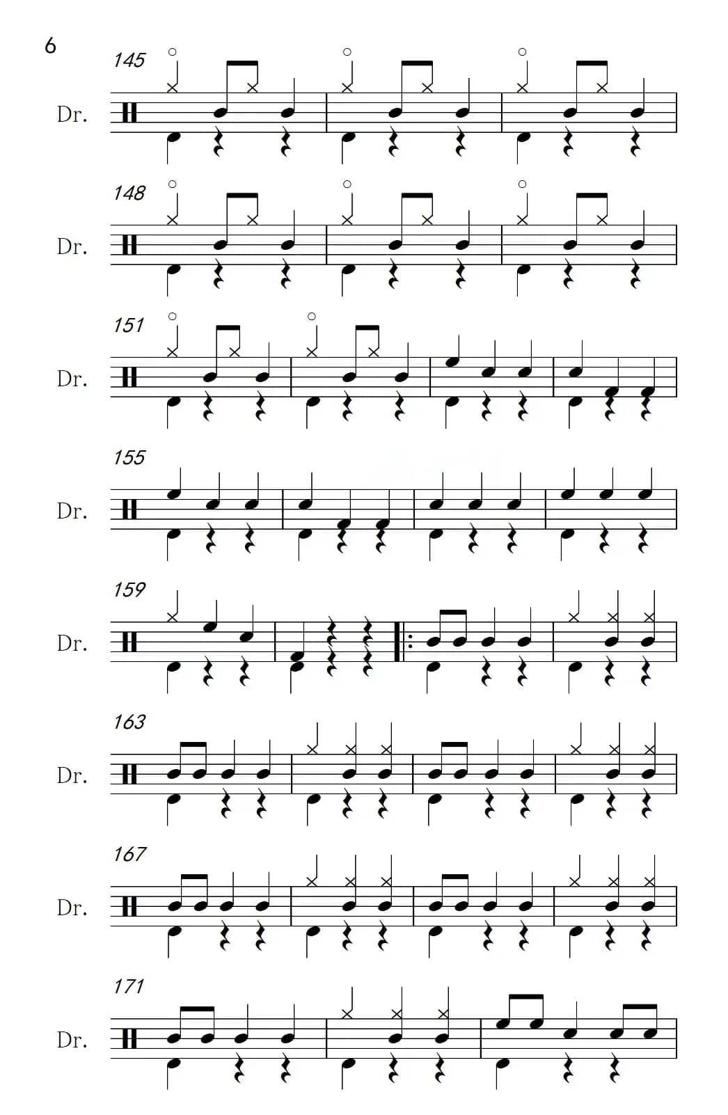 [法]溜冰圆舞曲（架子鼓谱）