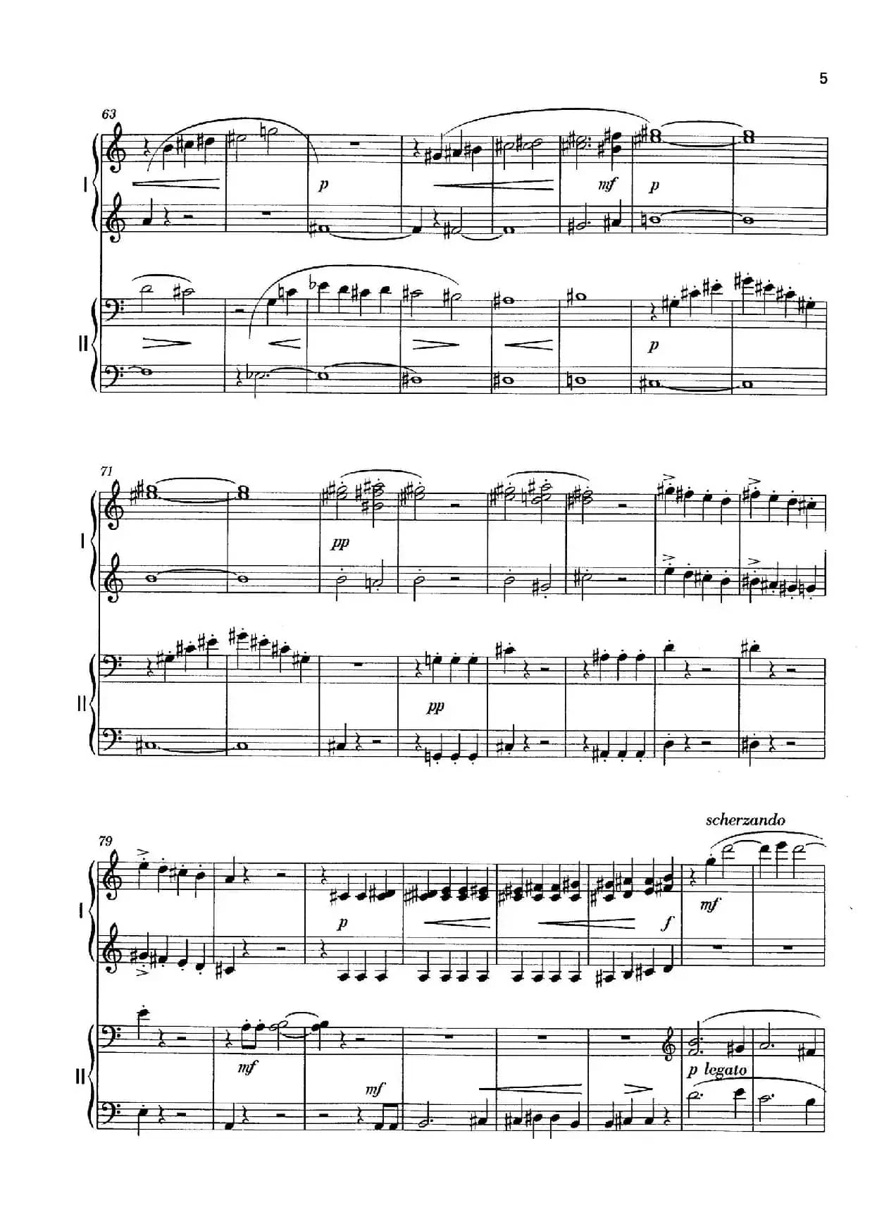 Vier Bagatellen Op.70（4首小品·Ⅰ·四手联弹）
