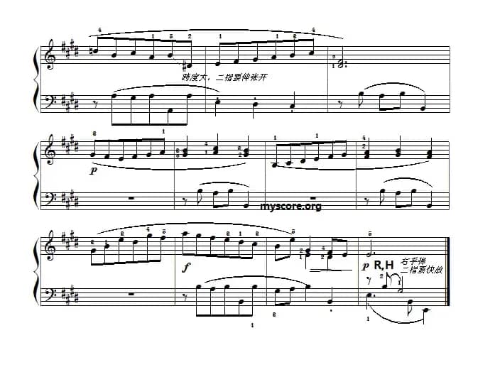 巴赫初级钢琴曲之十五：小步舞曲