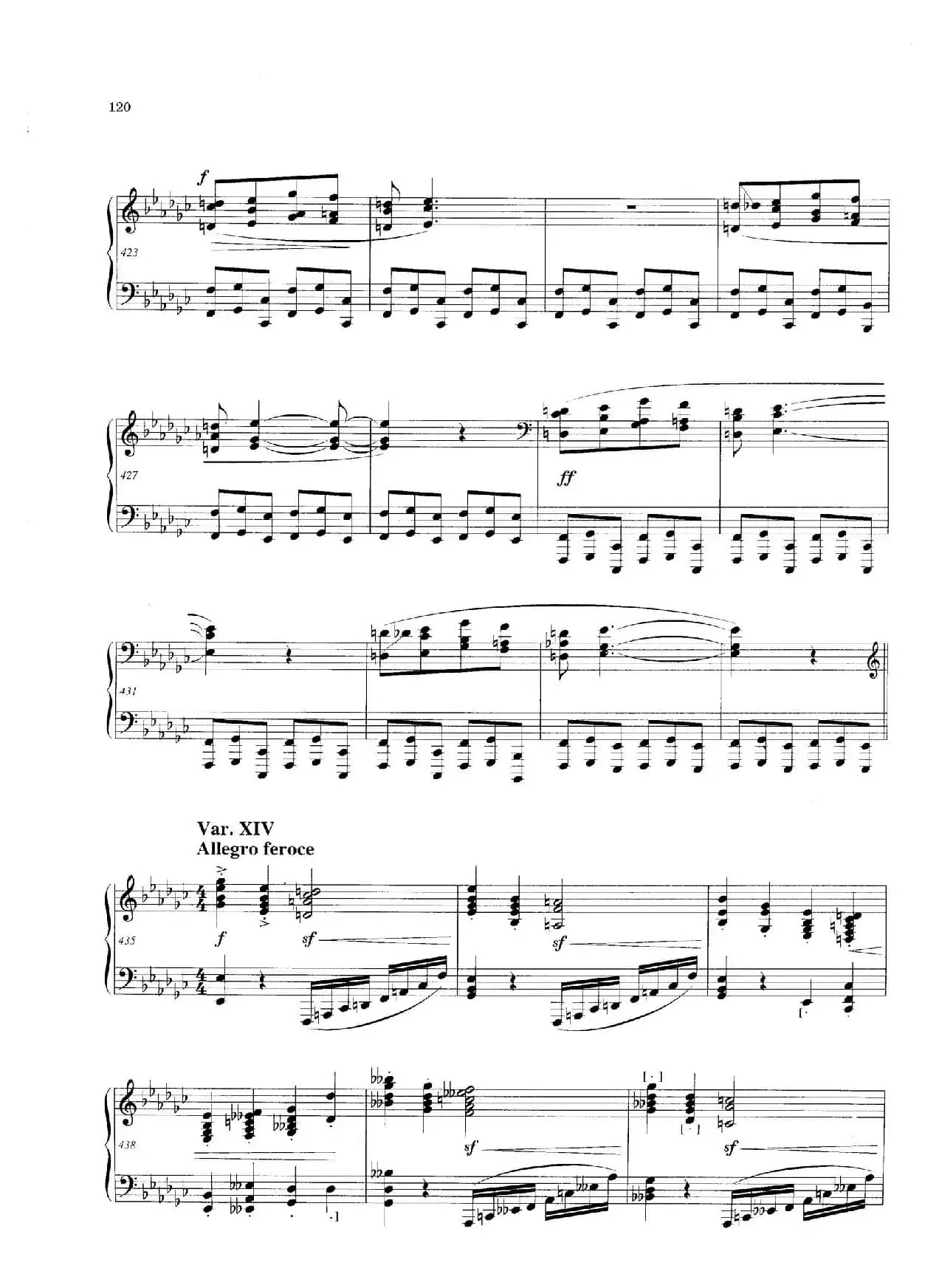 Variations and Fuge in e-flat Minor Op.23（降e小调主题变奏与赋格）