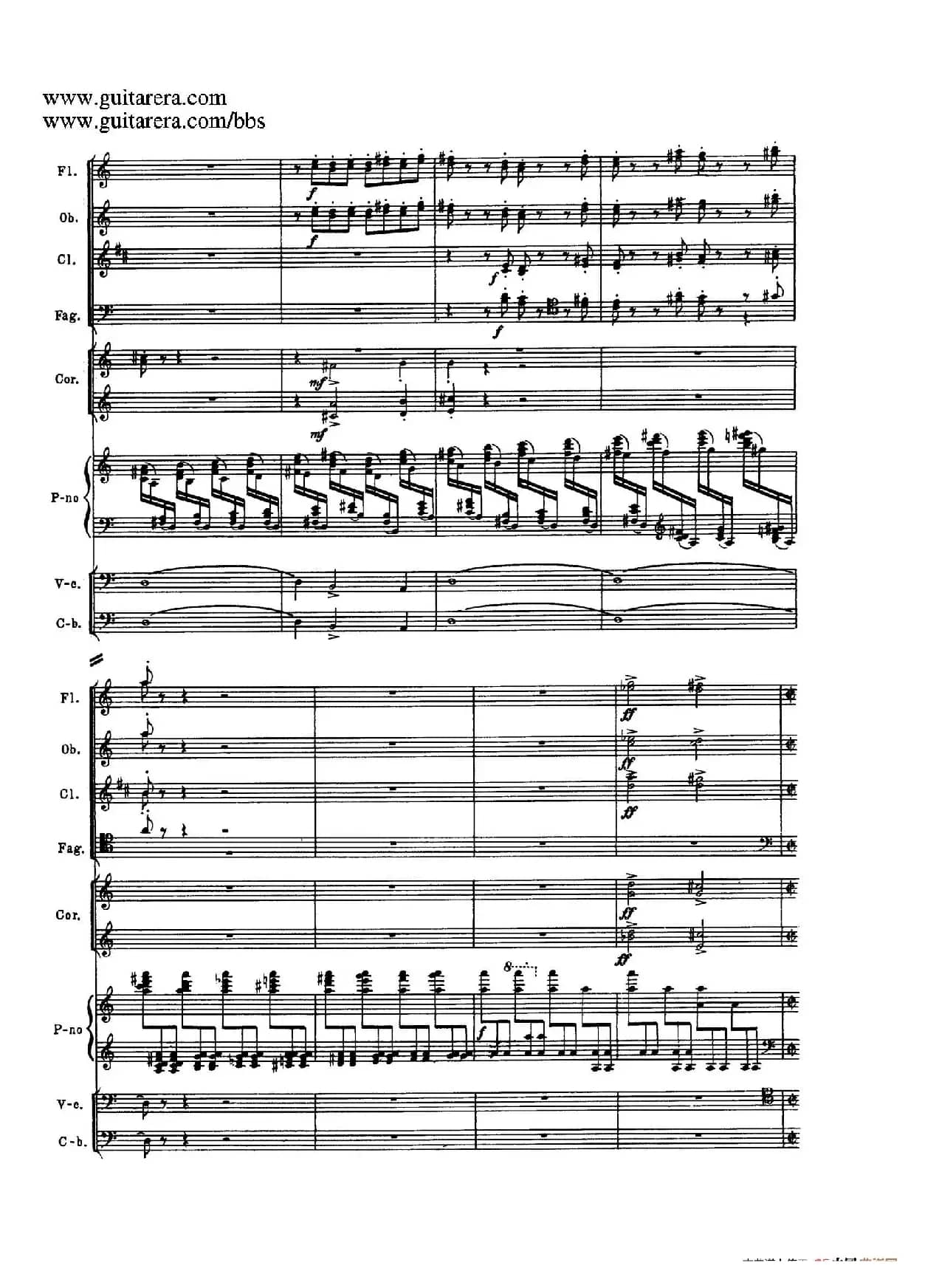 c小调第二钢琴协奏曲 Op.18（第三乐章总谱P25——37）