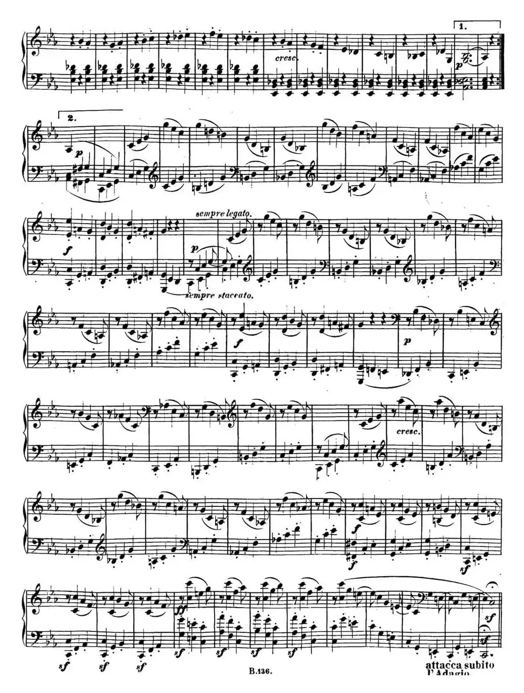 贝多芬钢琴奏鸣曲13 幻想奏鸣曲 降E大调 Op.27 No.1 E-flat major