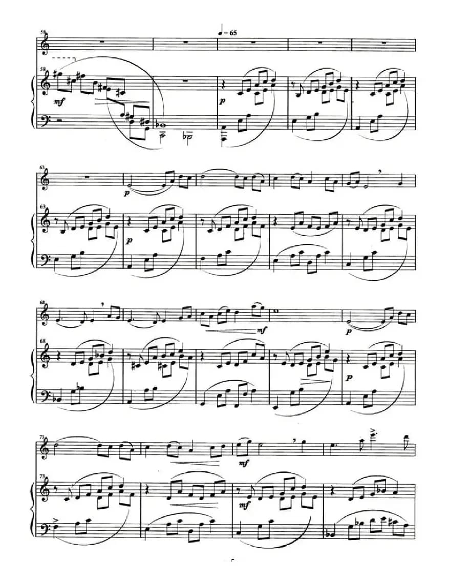 高原牧歌（小提琴+钢琴伴奏）