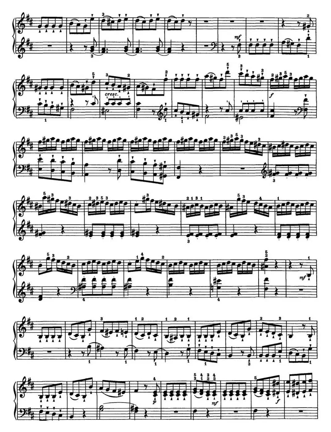 海顿 钢琴奏鸣曲 Hob XVI 32 in B minor