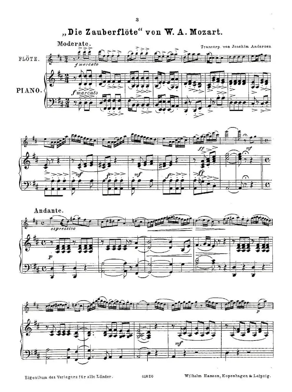 Opern-Transcriptionen.Op.45-8（长笛+钢琴伴奏）