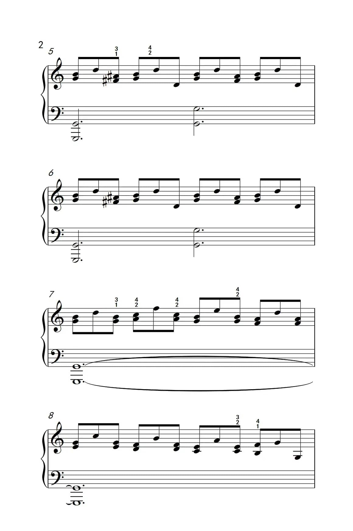 莫什科夫斯基 钢琴练习曲（第八首）