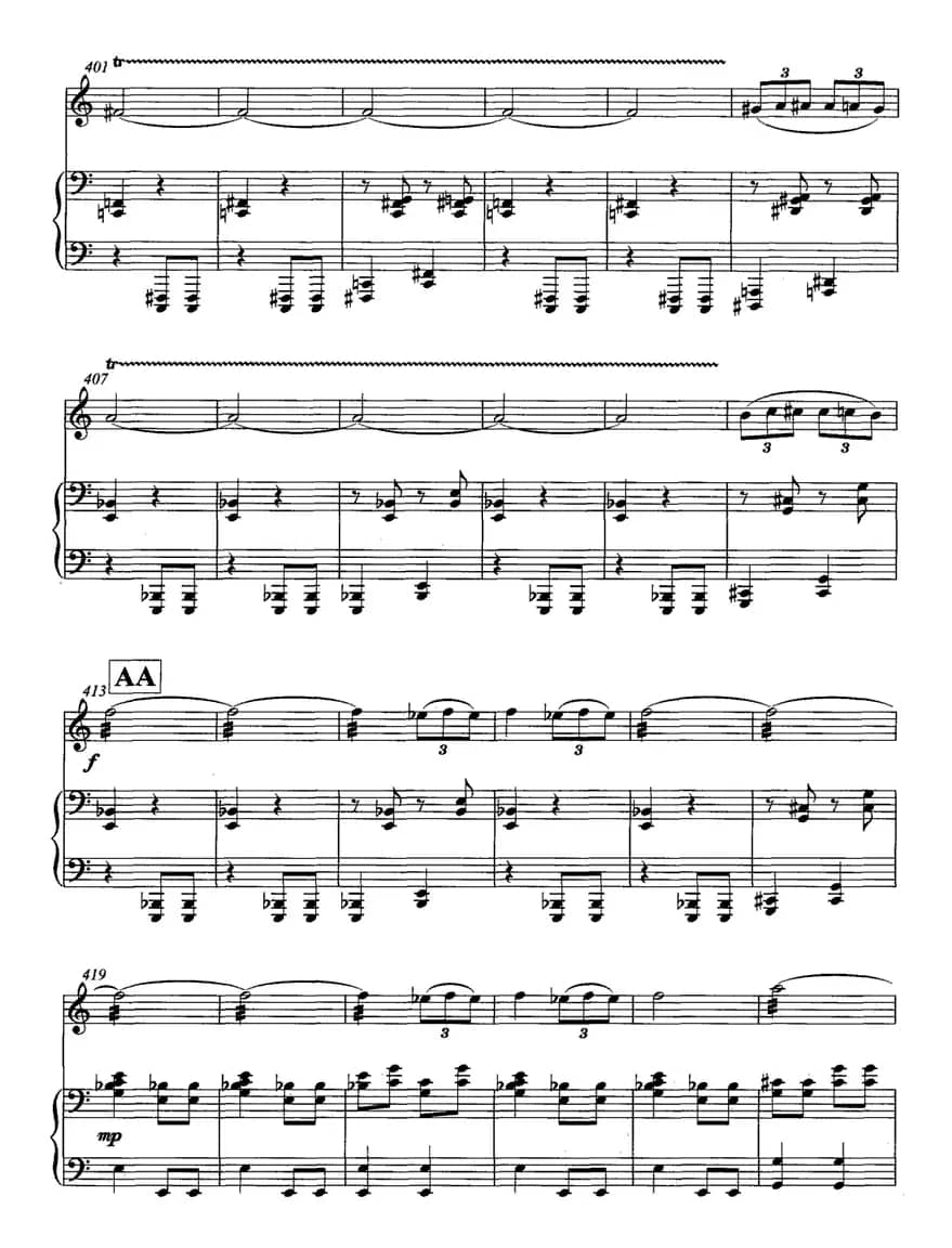 飞歌（笛子协奏曲+钢琴伴奏)P21—3）