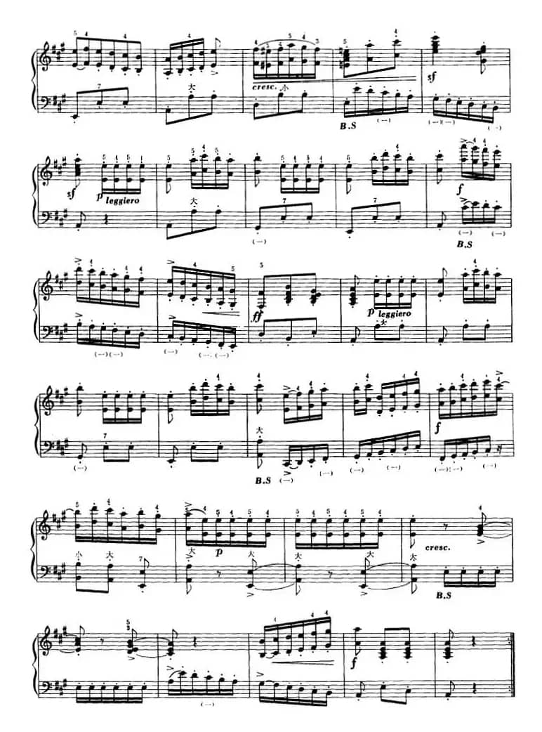 手风琴技术训练练习曲（22）