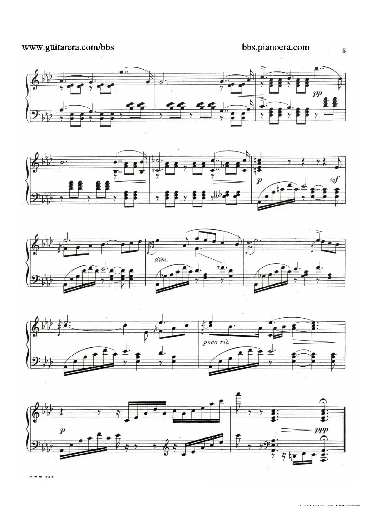 Eight Preludes Op.30（8首前奏曲 8. 降A大调）