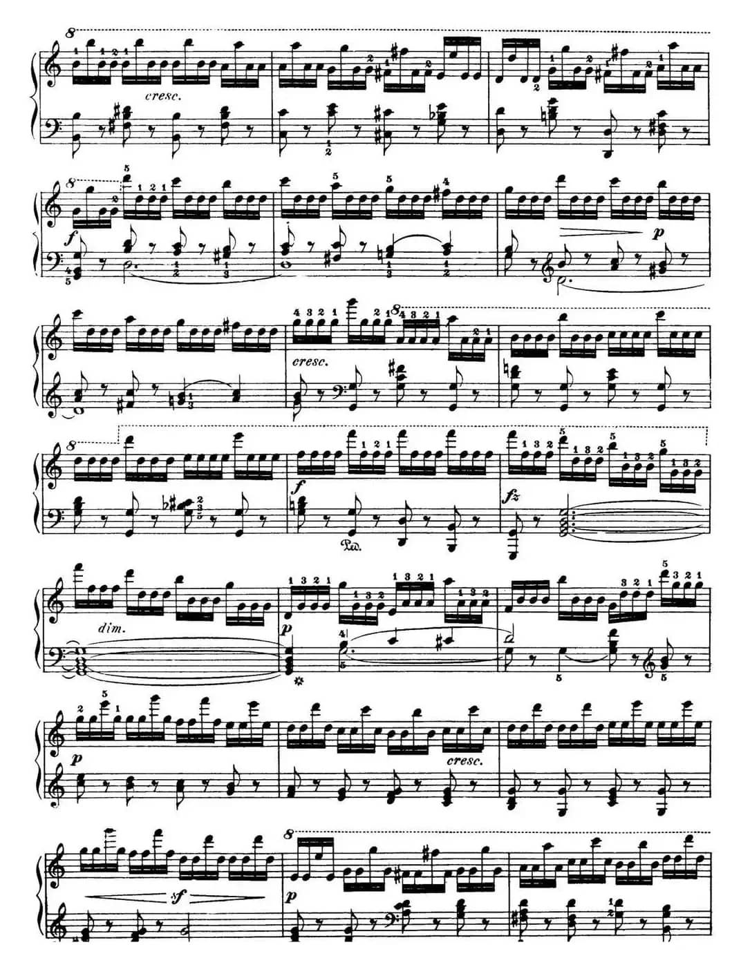 50首车尔尼Op.740钢琴手指灵巧技术练习曲（NO.7）