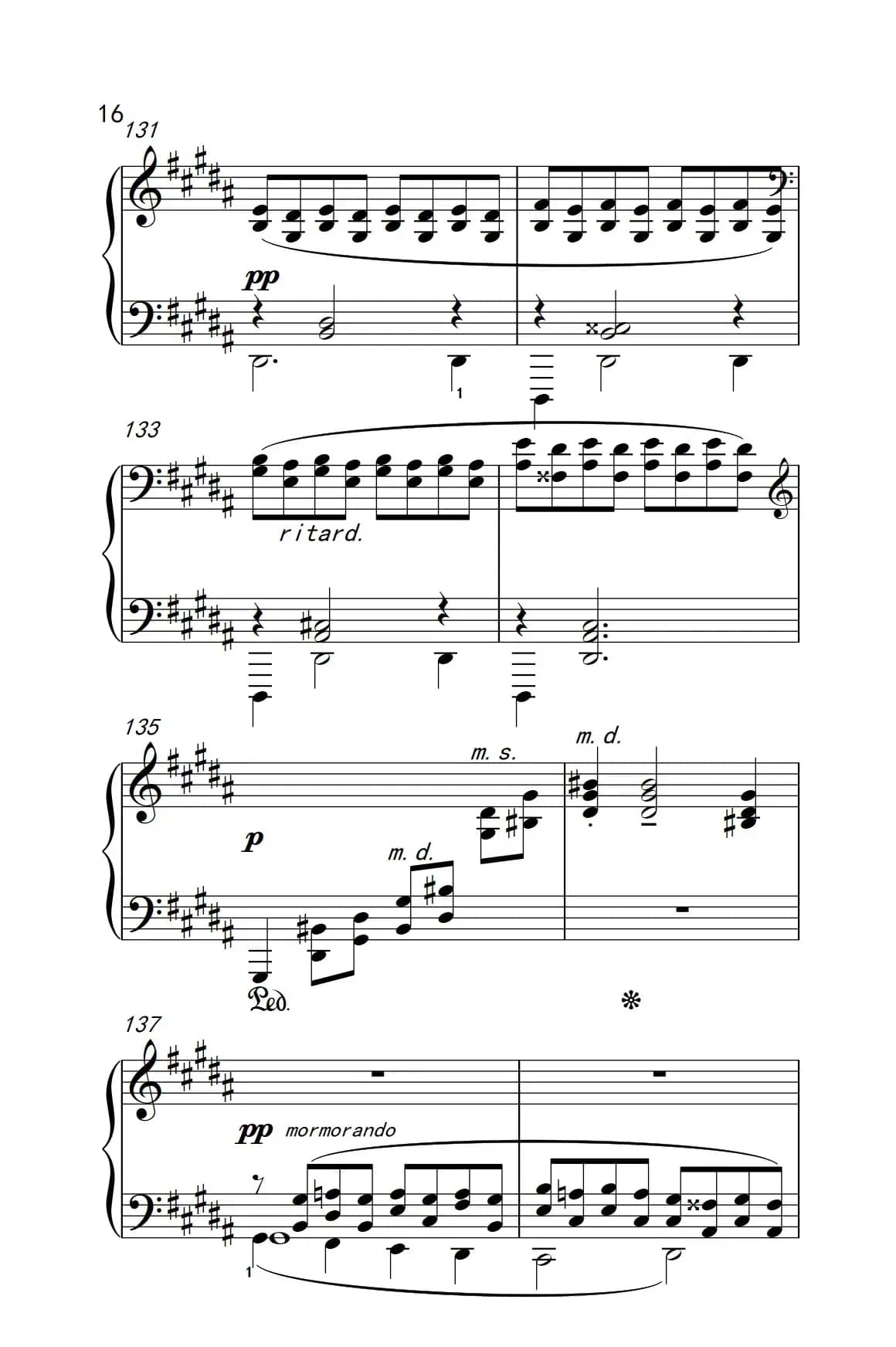 莫什科夫斯基 钢琴练习曲（第十三首）