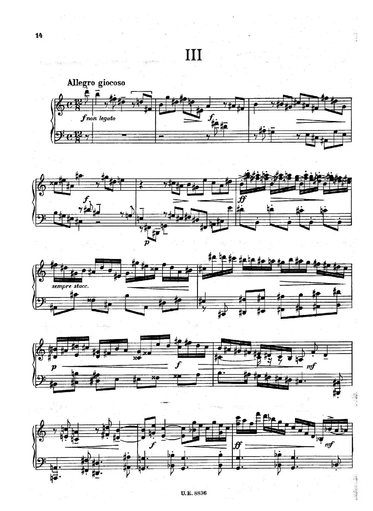 克热内克-第二钢琴奏鸣曲（Piano Sonata No.2 Op.59）