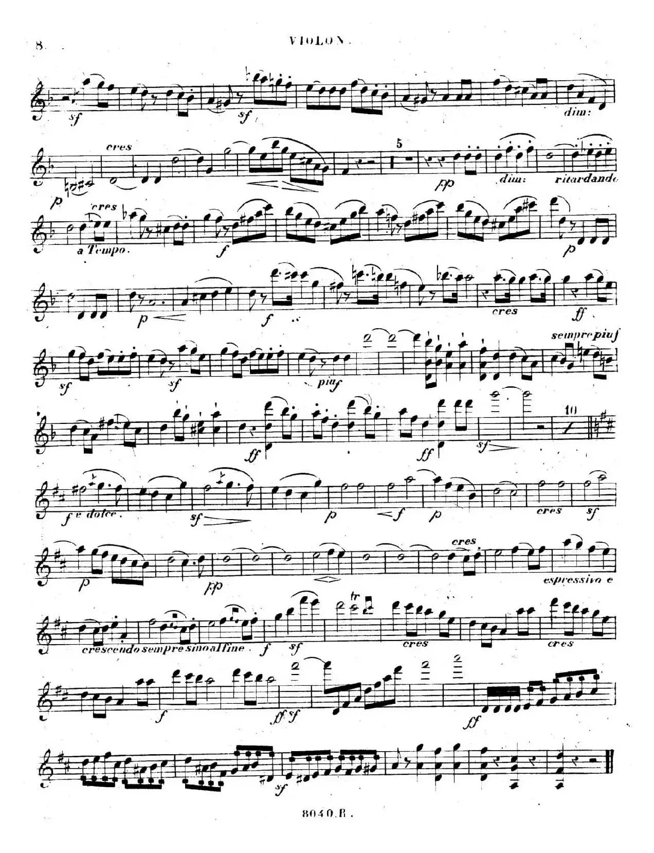 Piano Trio No.1 in d Minor Op.49（d小调第一钢琴三重奏·小提琴独奏版）