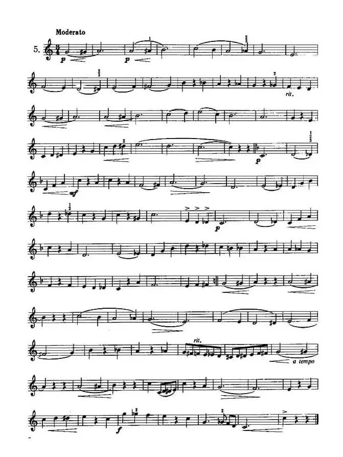 小号考级一级练习曲12首