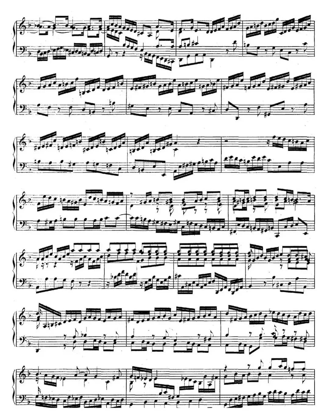 英国组曲No.4 巴赫 F大调 4th Suite BWV 809