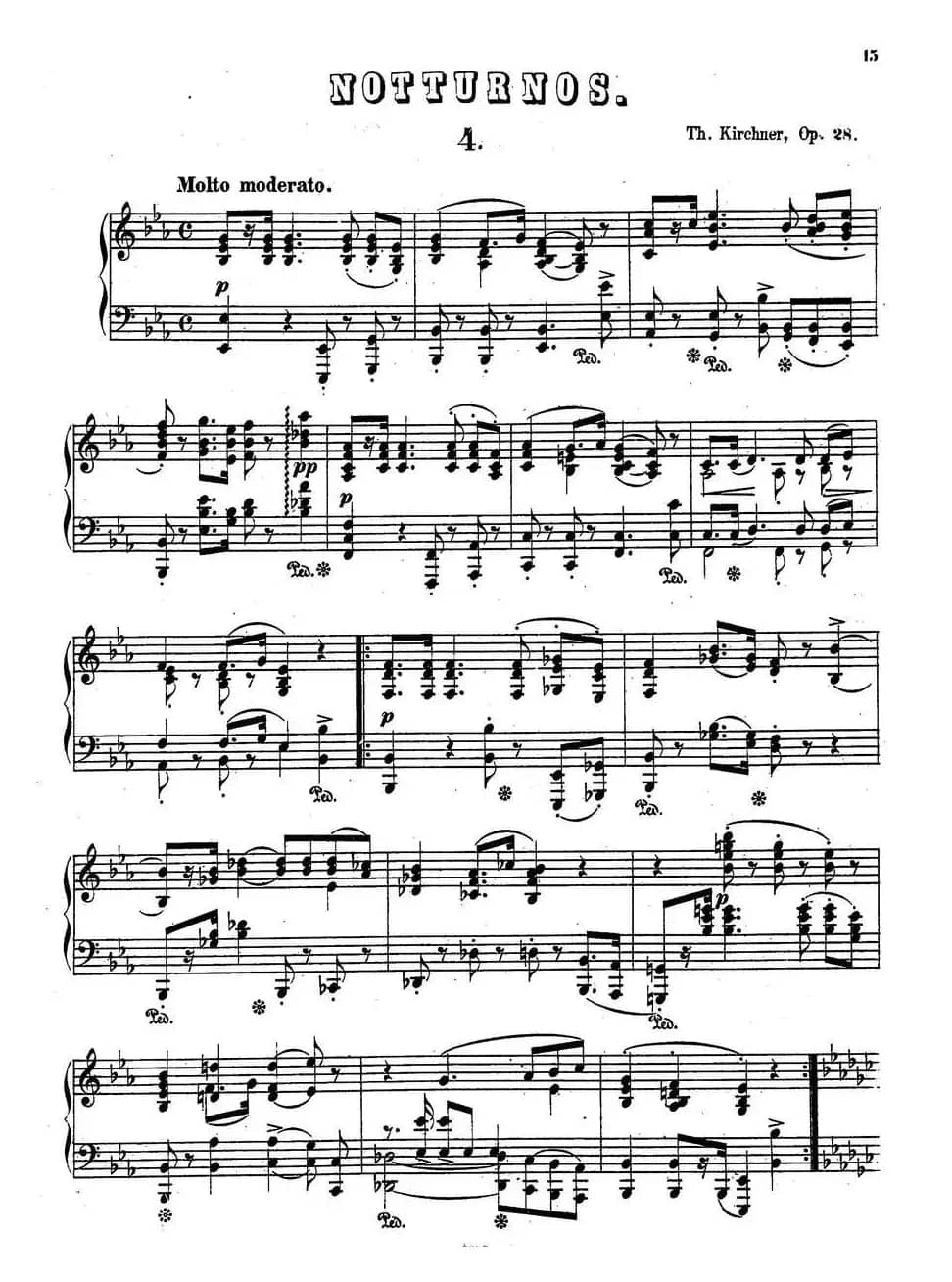 Nachtstücke Op·28（4首夜曲·4）