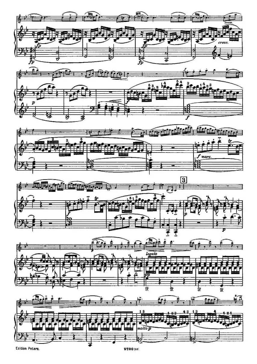 SONATE（奏鸣曲）（小提琴+钢琴伴奏）