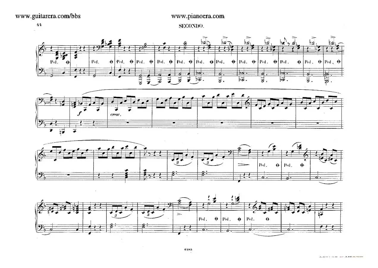 Piano Concerto No.2 in f Minor Op.21（f小调第二钢琴协奏曲·四手联弹版）