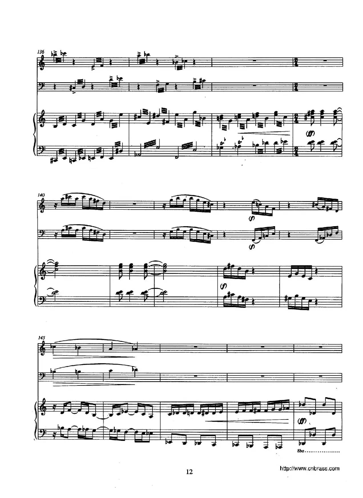 Trio（巴松、双簧管与钢琴三重奏总谱）