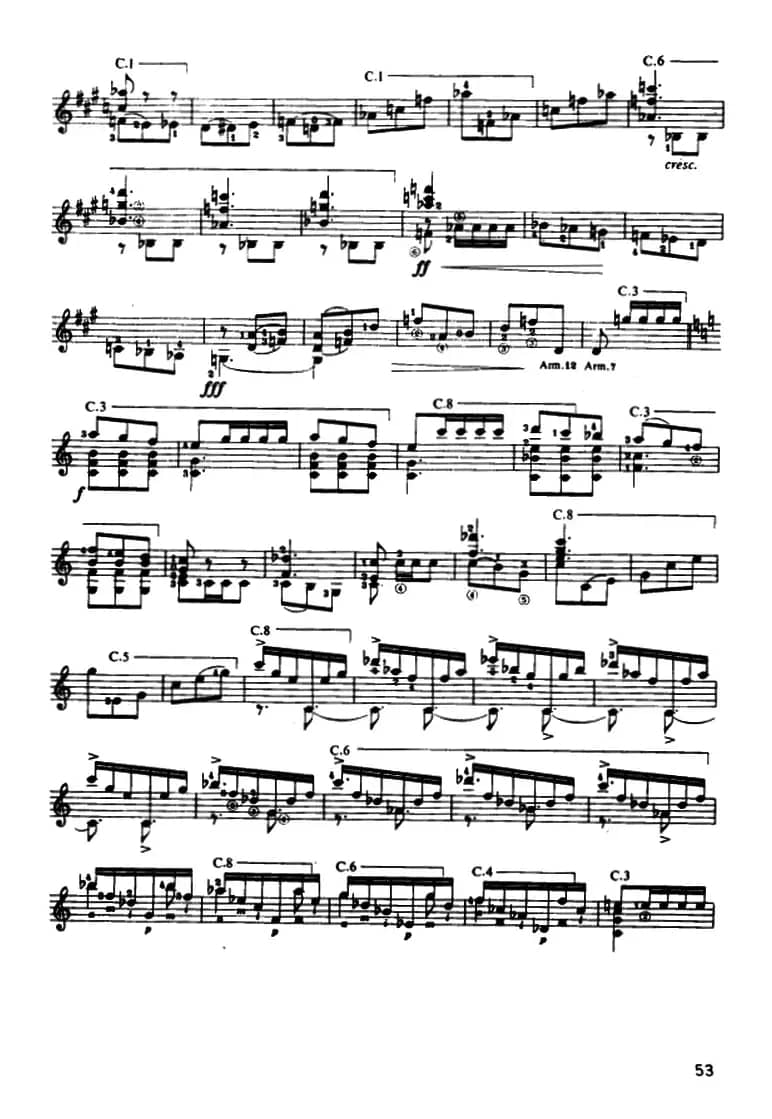 奏鸣曲·第三乐章（古典吉他）