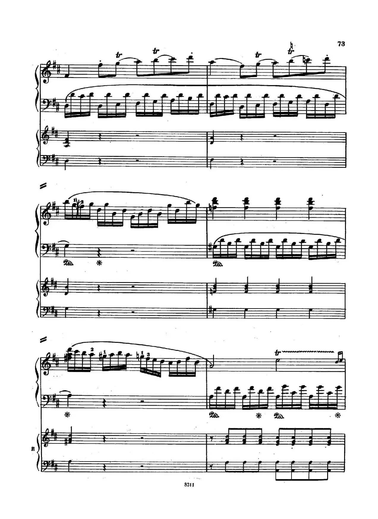 Concerto no 5 K 175 - 2 Piano（Ⅰ）