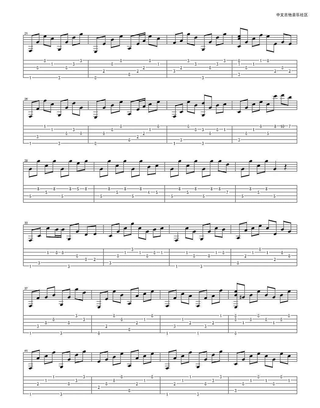 我以为（指弹独奏）