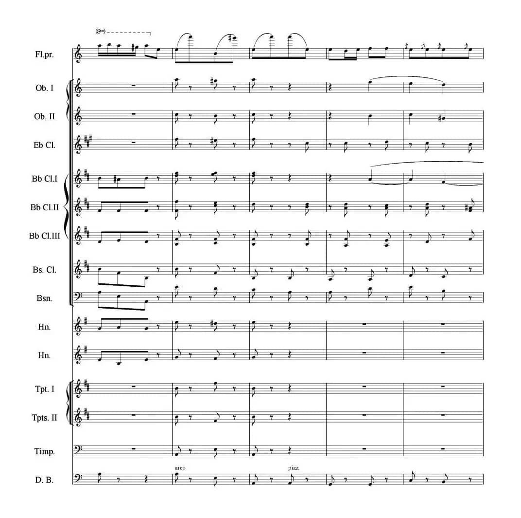 流浪者之歌（长笛与管乐队）