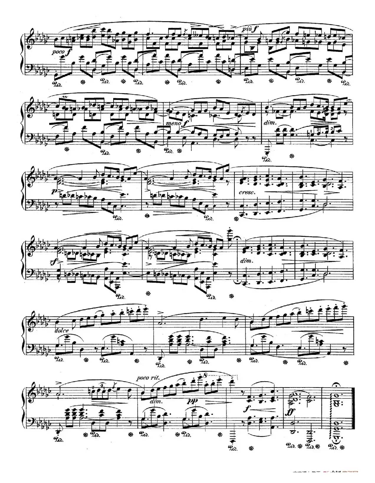 Impromptu No.3 in G-flat Major Op.51（降G大调第三即兴曲）