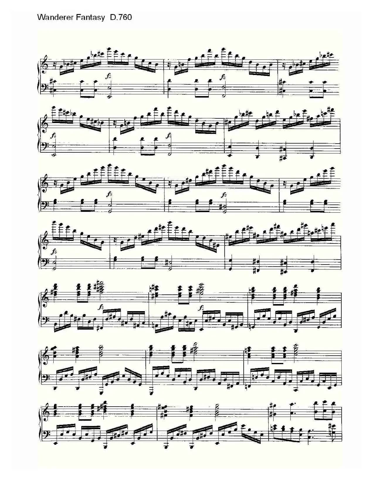 Wanderer Fantasy D.760（幻想的流浪者 D.760）