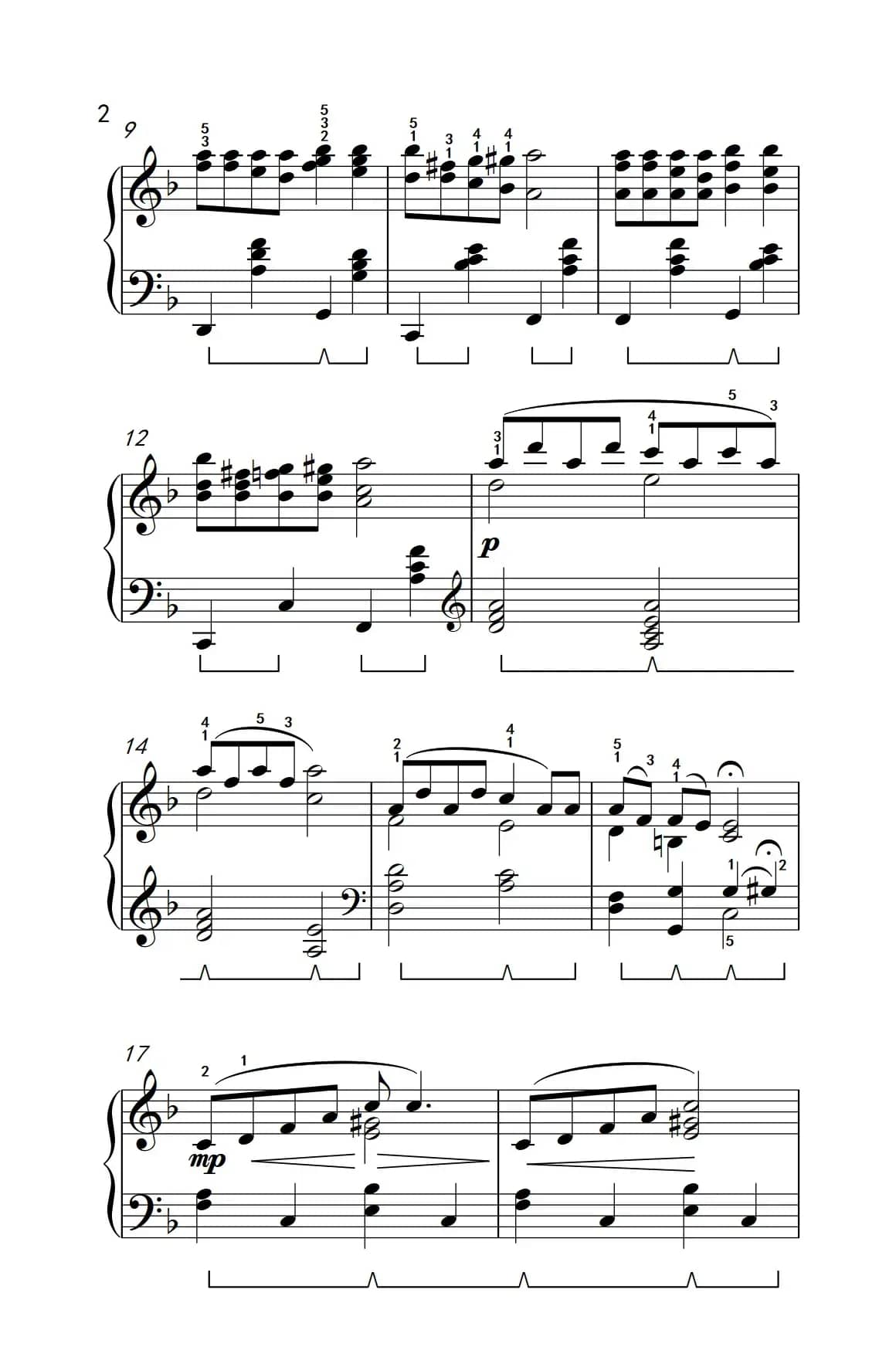 深红的玫瑰（约翰·汤普森 成人钢琴教程 第三册）