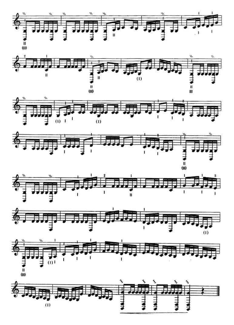 弹起我的冬不拉（三弦、五线谱）