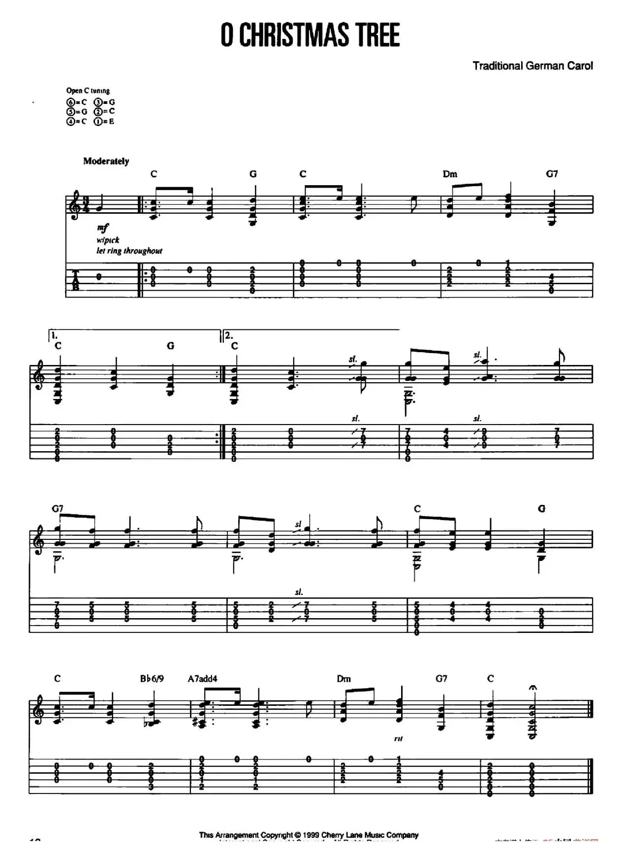 20首经典圣诞颂歌吉他乐谱（13）