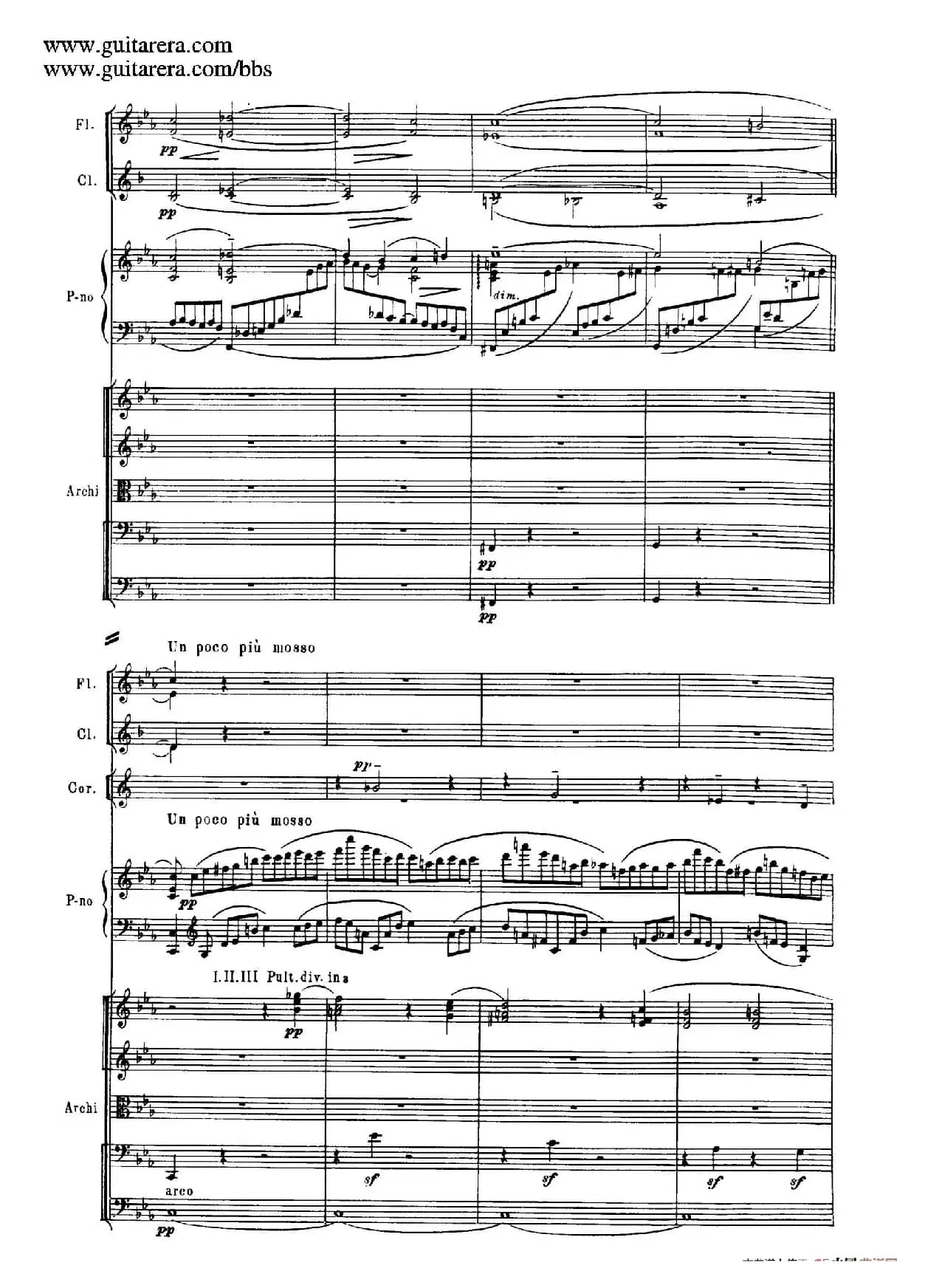 c小调第二钢琴协奏曲 Op.18（第一乐章总谱·P1——9）