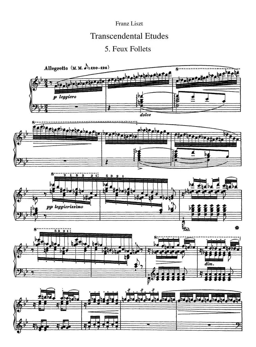 12首超级技巧练习曲：Feux Follets（鬼火）