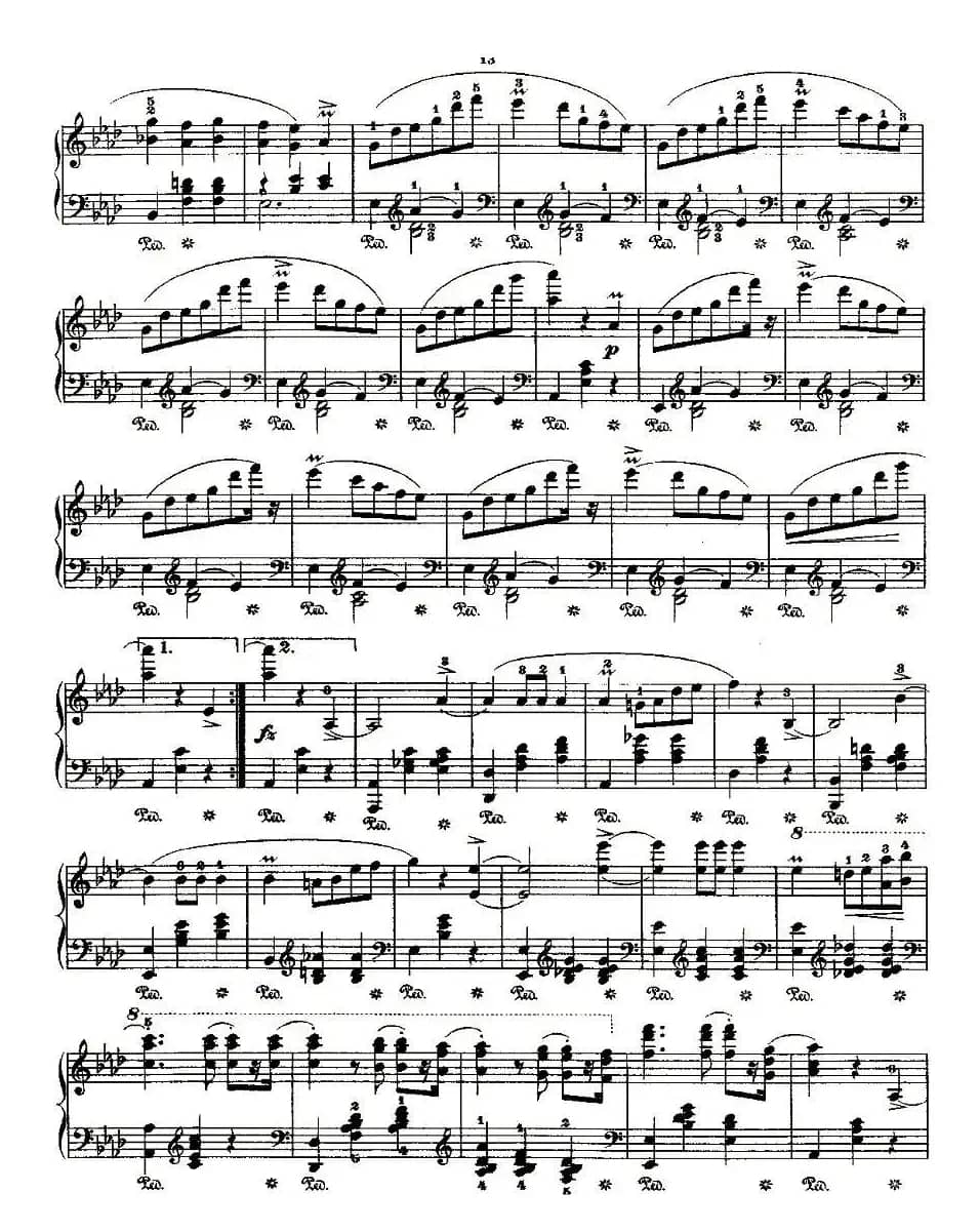 valse brillante，Op.34, No.1